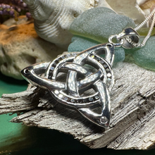 Load image into Gallery viewer, Ombre Trinity Knot Necklace