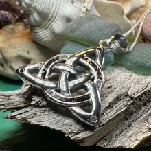 Load image into Gallery viewer, Ombre Trinity Knot Necklace