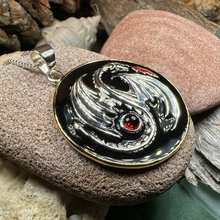 Load image into Gallery viewer, Yin Yang Dragon Necklace
