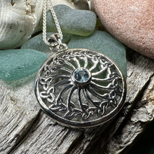 Load image into Gallery viewer, Wheel of Life Trinity Knot Necklace