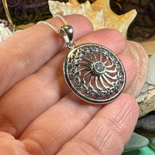 Load image into Gallery viewer, Wheel of Life Trinity Knot Necklace