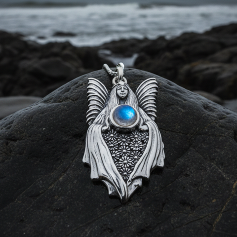 Load image into Gallery viewer, Titania Fairy Queen Necklace in Sterling Silver