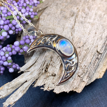 Load image into Gallery viewer, Arlynn Celtic Moon Necklace