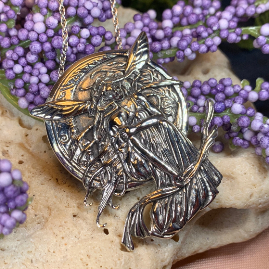 Celestial Fairy Necklace - Sterling Silver – Celtic Crystal Design Celestial Fairy Necklace - Sterling Silver – Celtic Crystal Design
