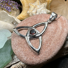 Load image into Gallery viewer, McKenna Trinity Knot Heart Necklace