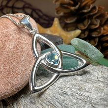Load image into Gallery viewer, McKenna Trinity Knot Heart Necklace