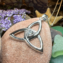 Load image into Gallery viewer, McKenna Trinity Knot Heart Necklace