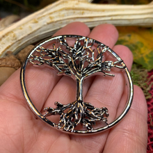 Load image into Gallery viewer, Pewter Tree of Life Brooch