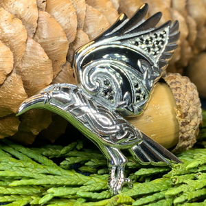 Ashild Raven Celtic Necklace