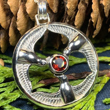 Load image into Gallery viewer, Rhiannon's Three Birds Goddess Necklace