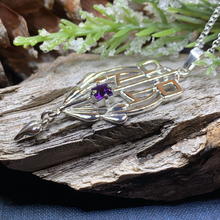 Load image into Gallery viewer, Scottish Mackintosh Thistle Necklace