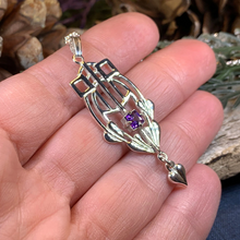 Load image into Gallery viewer, Scottish Mackintosh Thistle Necklace