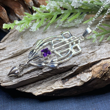 Load image into Gallery viewer, Scottish Mackintosh Thistle Necklace
