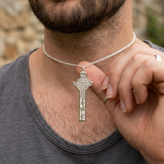 Alexander Scottish Celtic Cross Necklace — view 8