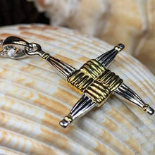 Load image into Gallery viewer, Saint Brigid Cross Necklace
