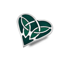 Load image into Gallery viewer, Enamel Celtic Heart Brooch