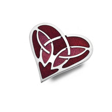 Load image into Gallery viewer, Enamel Celtic Heart Brooch