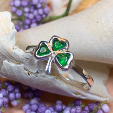 Load image into Gallery viewer, Emerald Isle Shamrock Ring