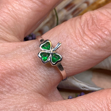 Load image into Gallery viewer, Emerald Isle Shamrock Ring