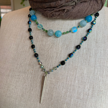 Load image into Gallery viewer, Seaside Moonglow Long Necklace