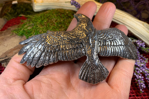 Load image into Gallery viewer, Eagle Pewter Hair Clip for Women