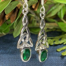 Load image into Gallery viewer, Celtic Trinity Knot Crystal Earrings