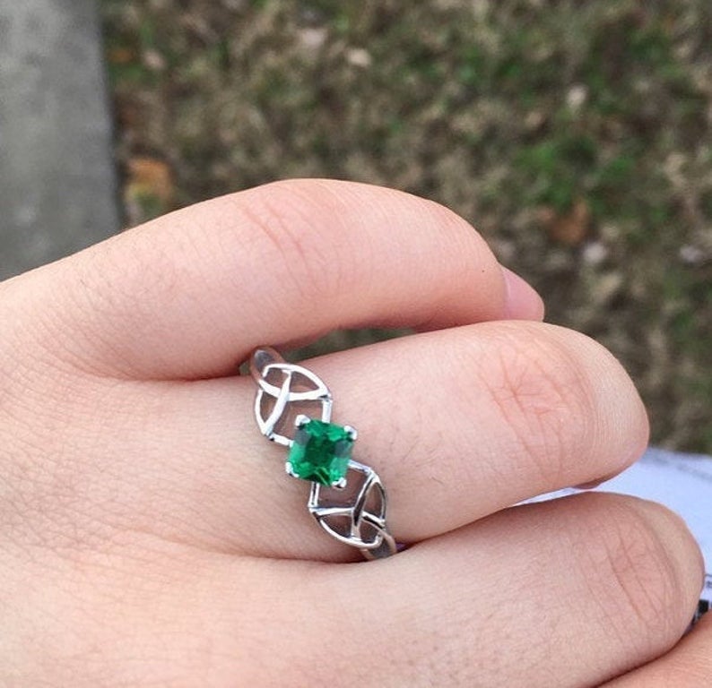 Sylvia Celtic Trinity Knot Ring — view 9