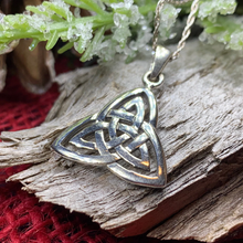Load image into Gallery viewer, Celtic Triangle Necklace