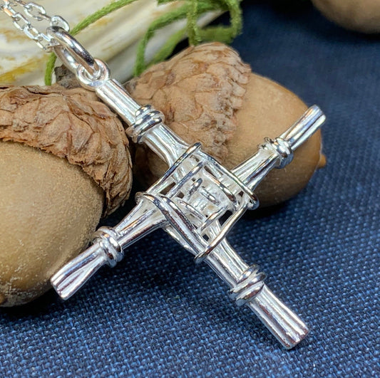 A St. Brigid's Cross woven from rushes