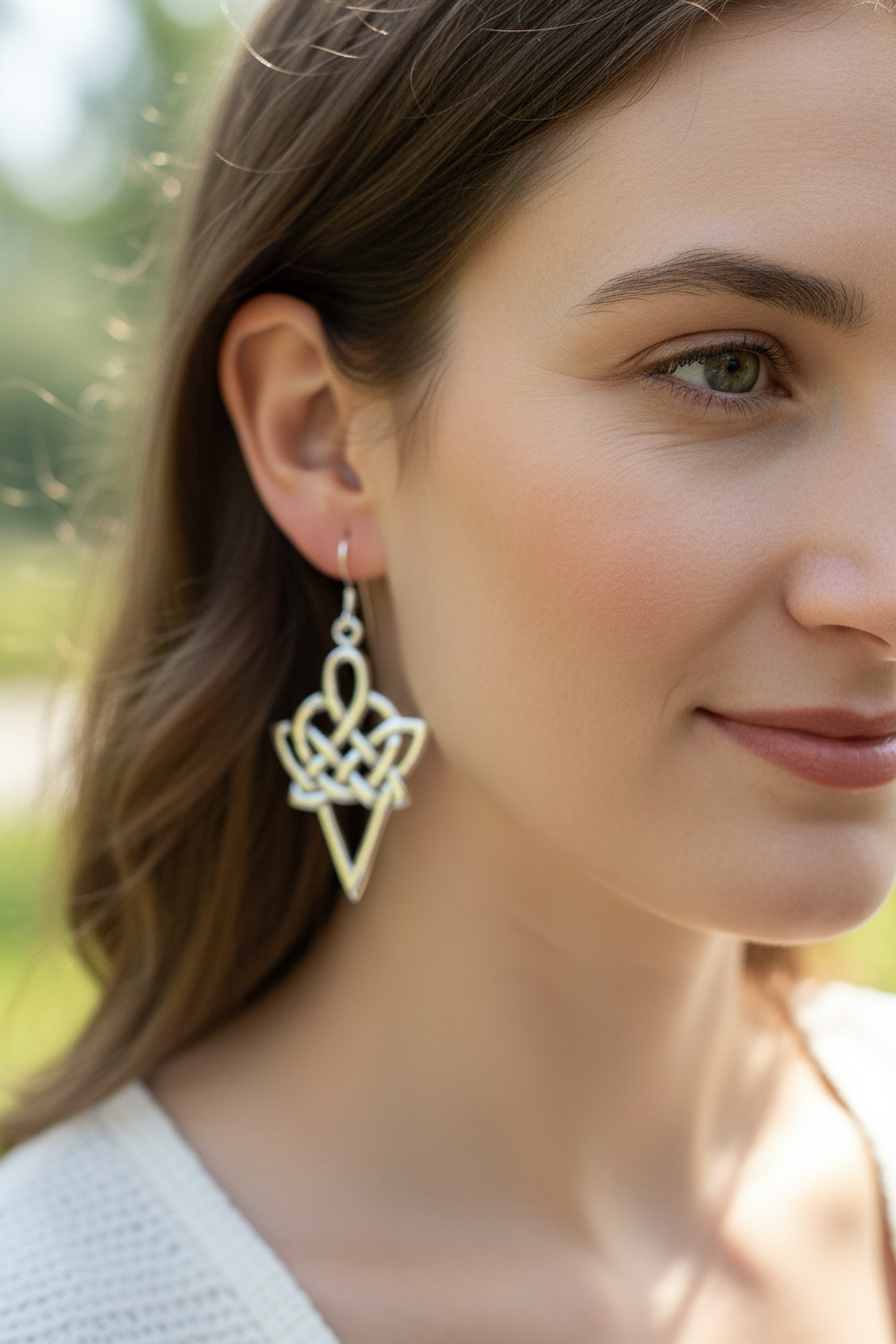 Daryne Celtic Earrings — view 2