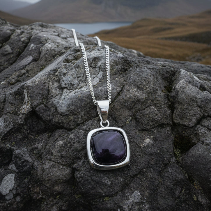 Mira Heathergems Celtic Necklace - Handmade in Scotland — view 3