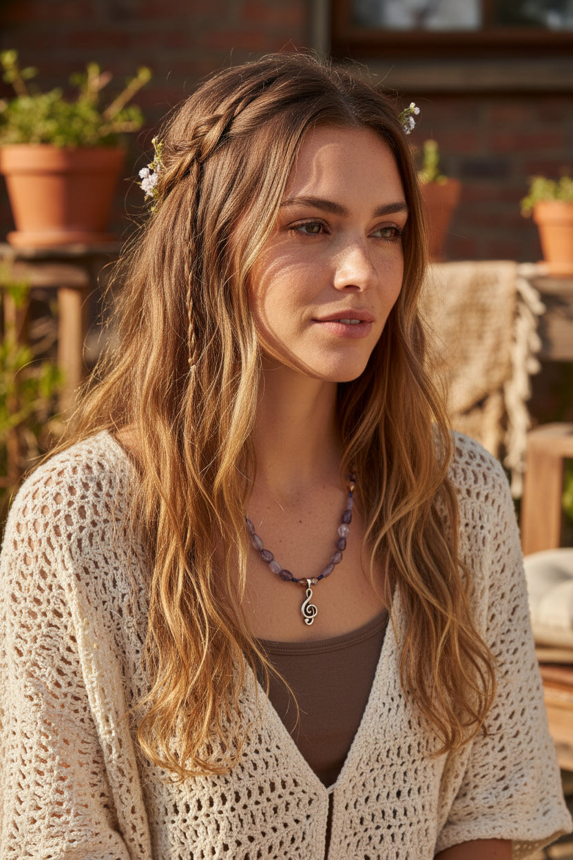 Ceol Music Note Necklace — view 5