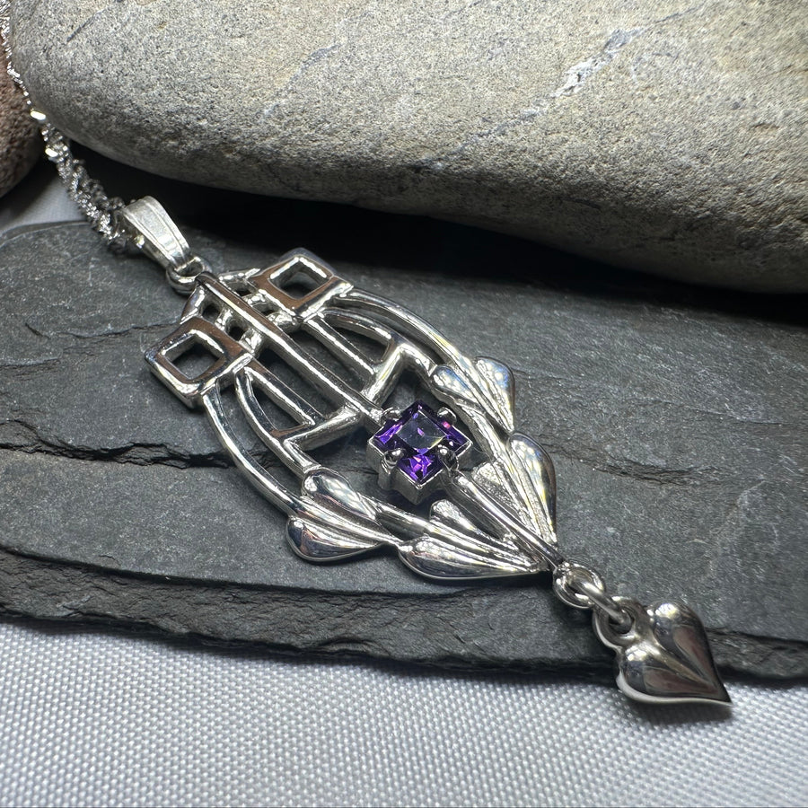 Scottish Mackintosh Thistle Necklace - Handmade in Scotland