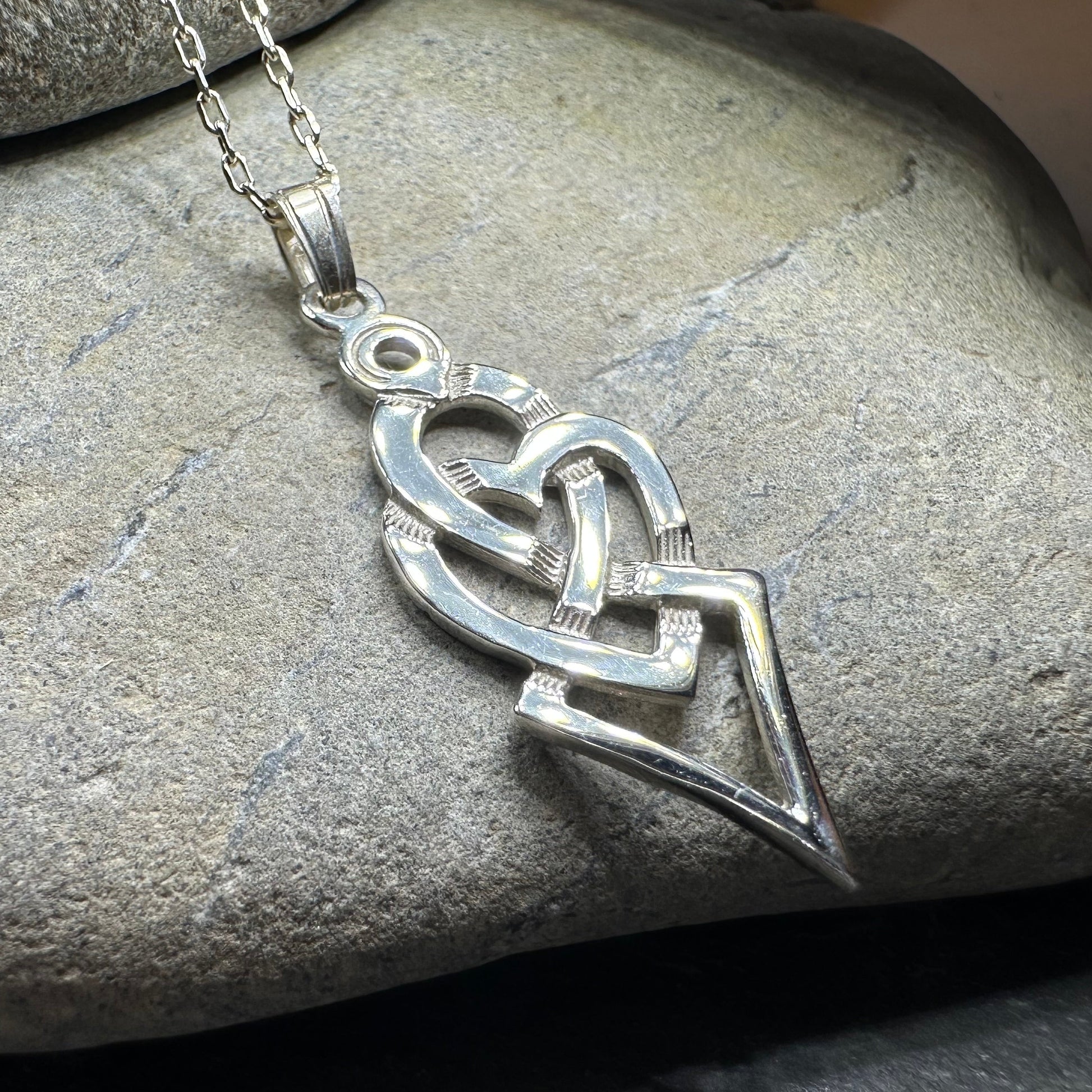 Fior Celtic Love Knot Necklace - Handmade in Scotland — view 11