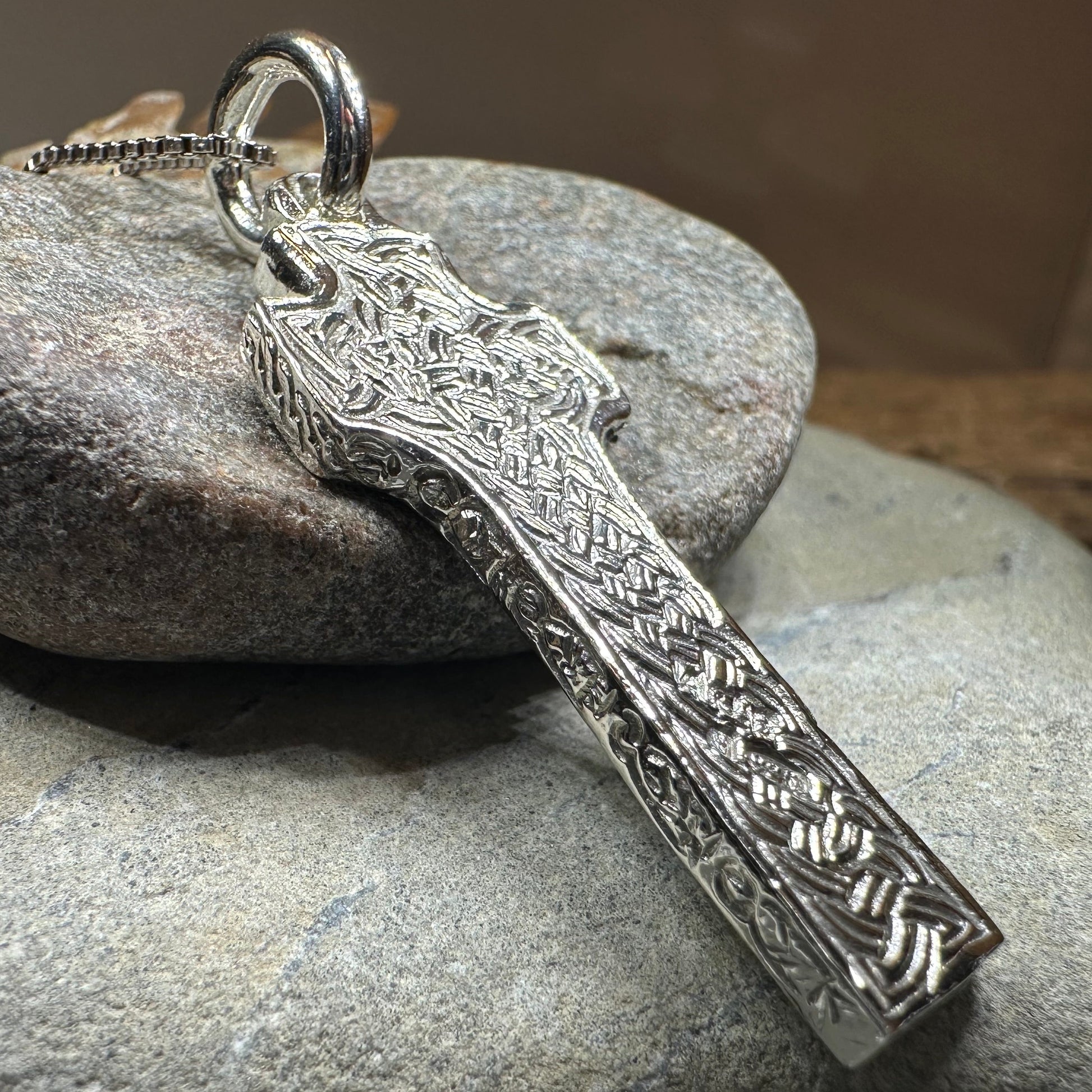 Artisan Irish Saint Patrick Cross Necklace - Made in Ireland — view 5