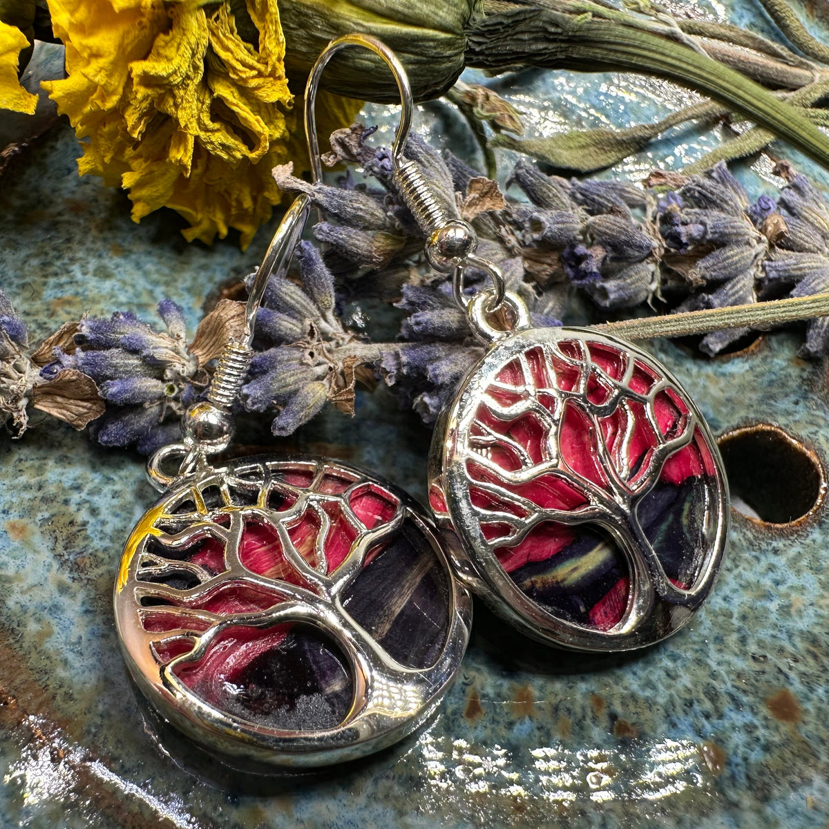 Heathergems Tree of Life Earrings from Scotland