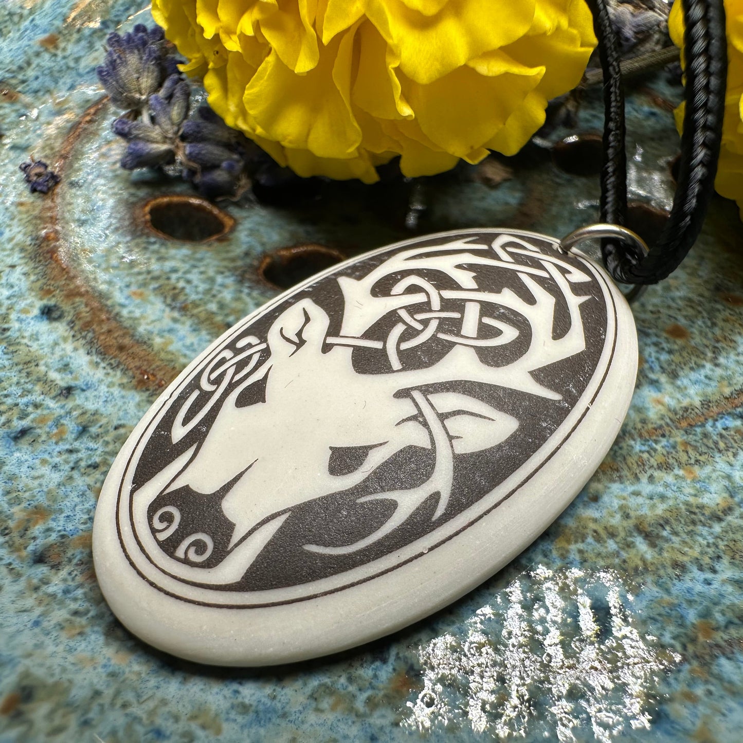 Highland Celtic Stag Necklace - Handmade in the U.S.A.