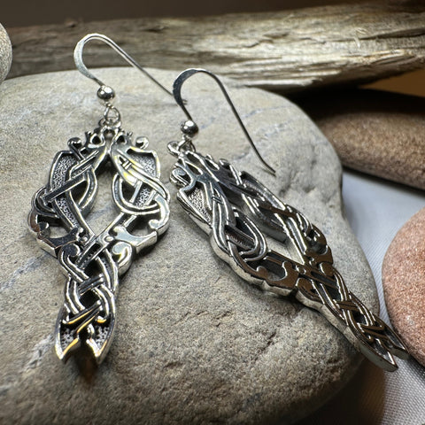 Load image into Gallery viewer, Unne Celtic Viking Earrings

