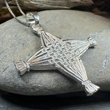 Load image into Gallery viewer, Artisan Irish St. Brigid&#39;s Cross Necklace
