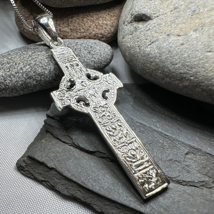 Artisan Irish Durrow Cross Necklace - Handmade in Ireland