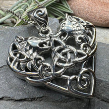 Load image into Gallery viewer, Celtic Wolf Love Necklace
