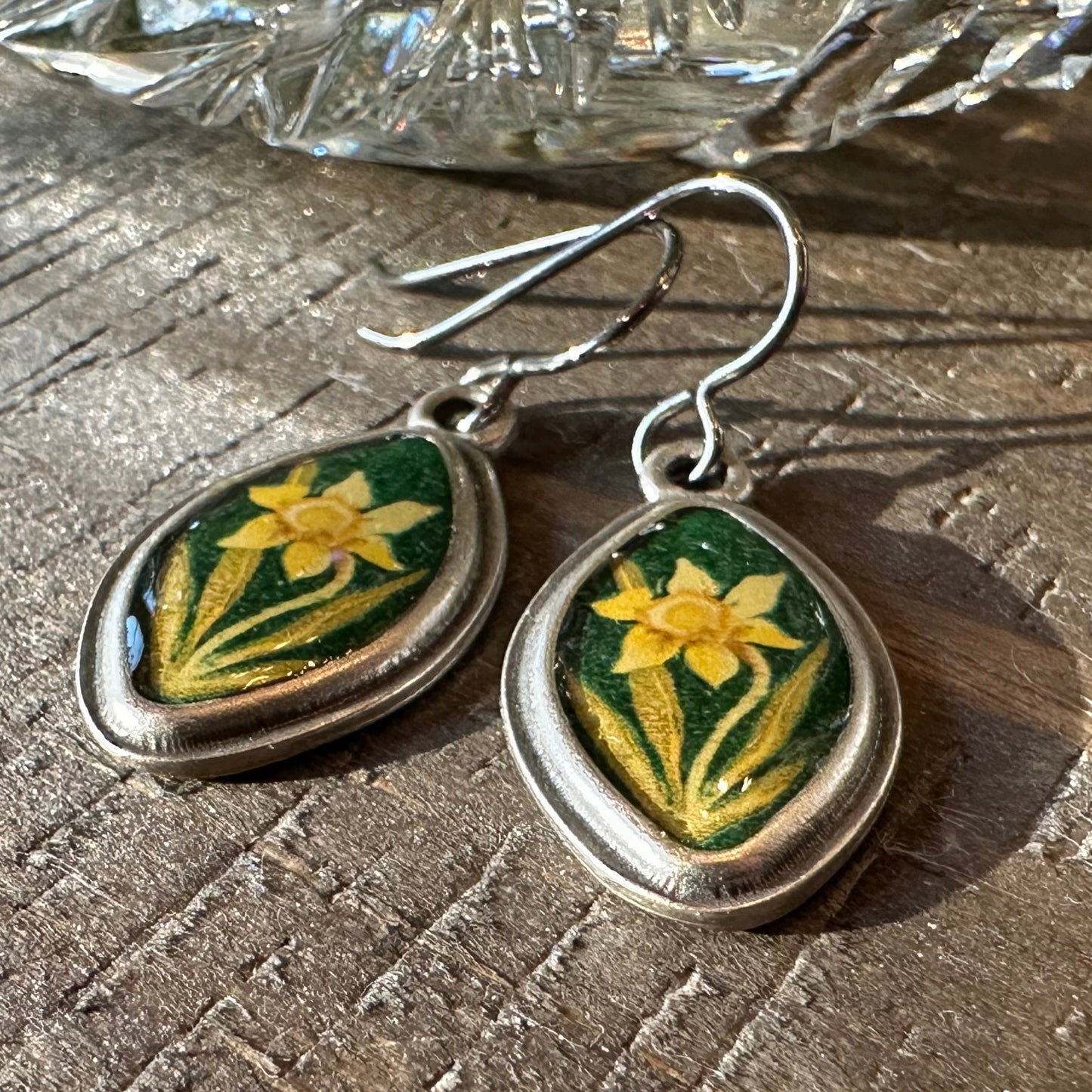 Daffodil Art Earrings - Handmade in the U.S.A.
