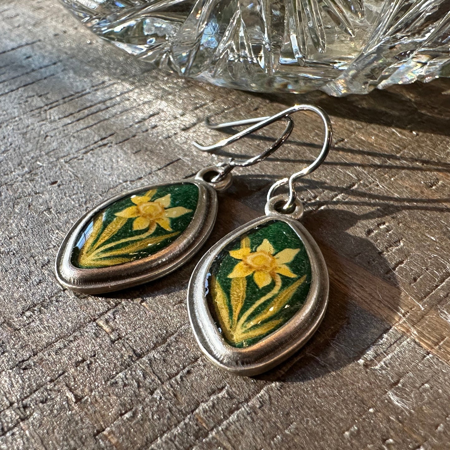 Daffodil Art Earrings - Handmade in the U.S.A.