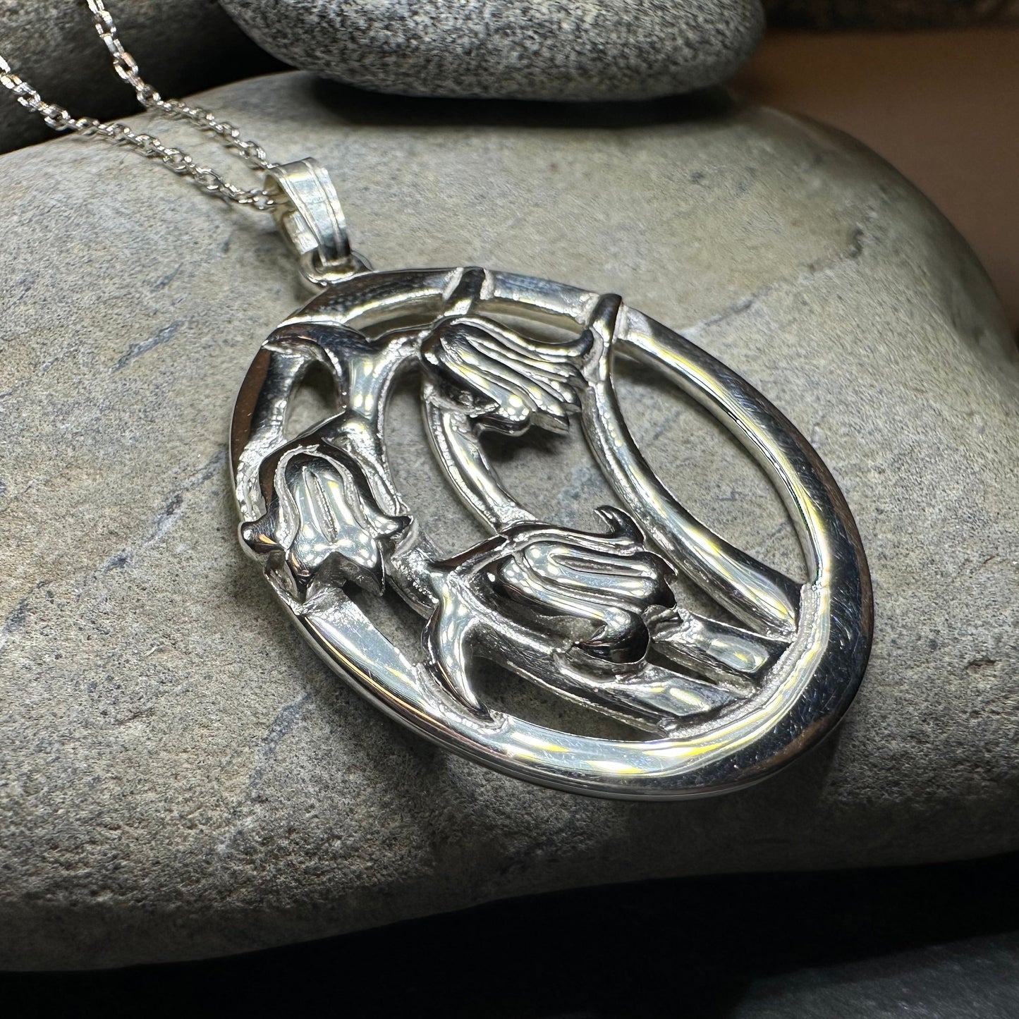 Springsong Scottish Bluebell Necklace - Handmade in Scotland