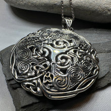 Load image into Gallery viewer, Pictish Triple Celtic Wolf Necklace
