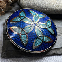 Load image into Gallery viewer, Trinity Knot Enamel Celtic Brooch
