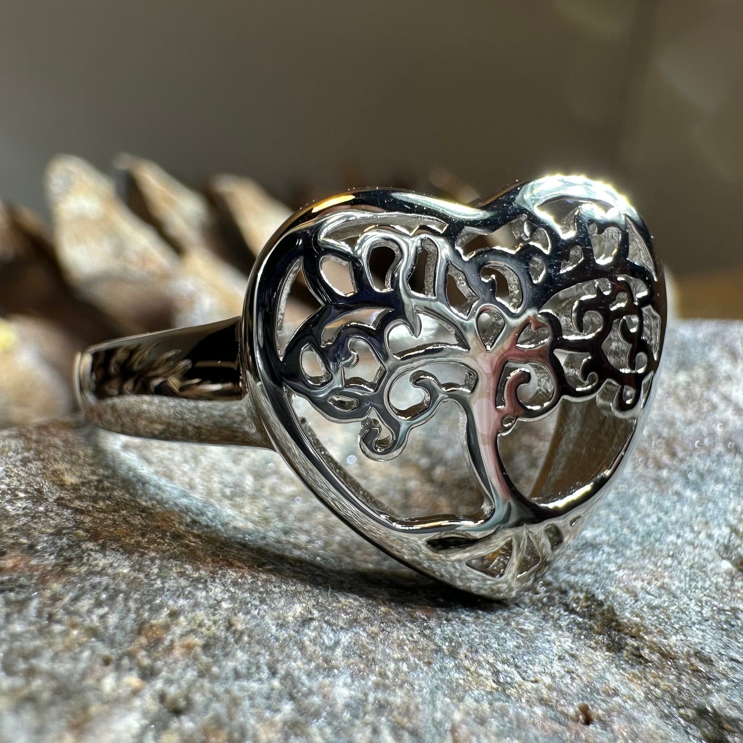 Heart Tree of Life Ring — view 6