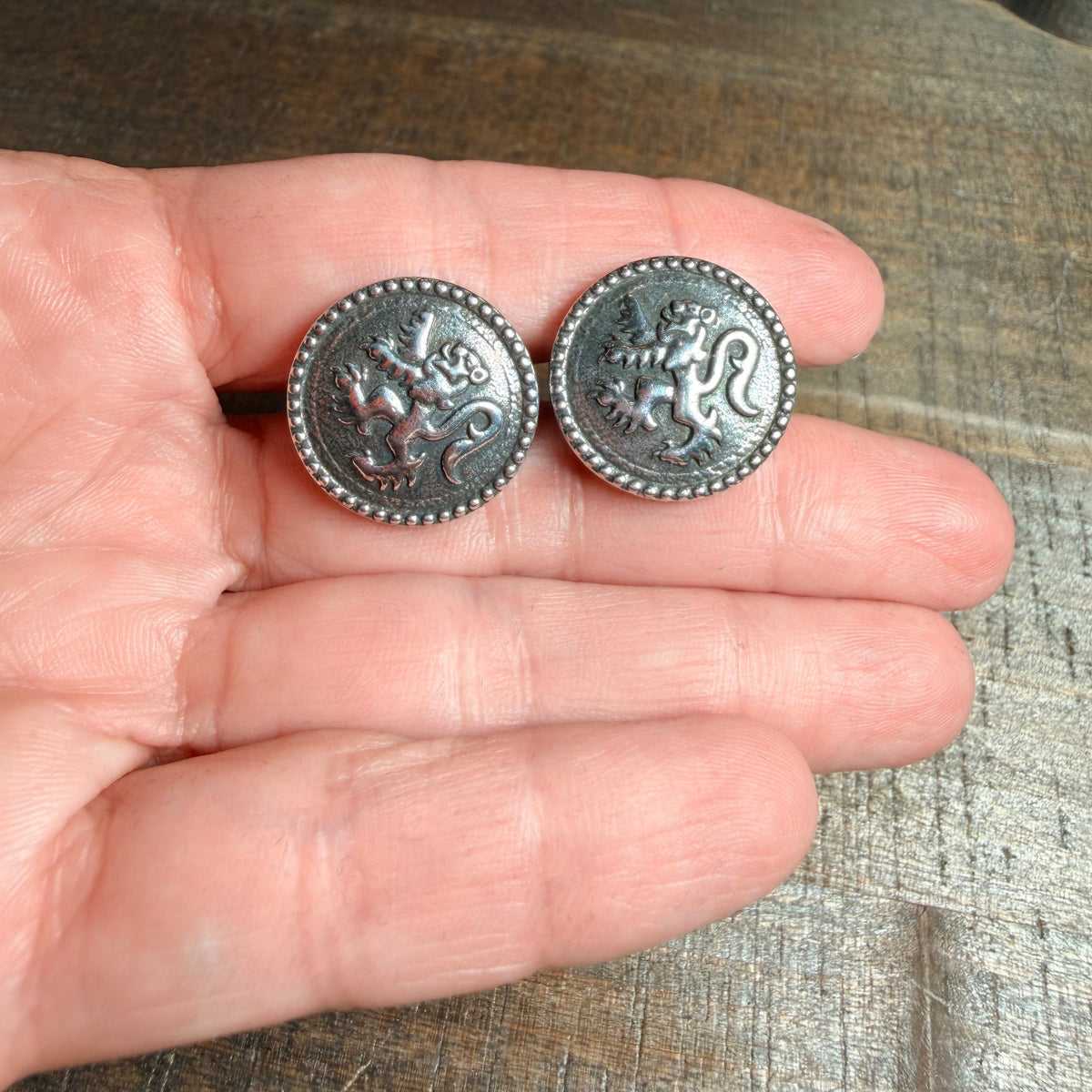 Lion of Scotland Cuff Links & Tie Bar Set - Handmade in Scotland