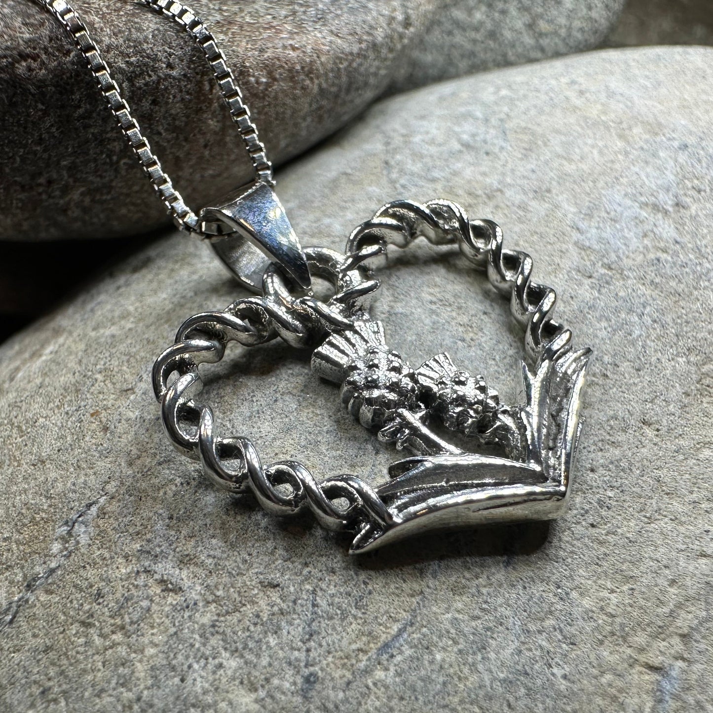 Thistle Heart Necklace — view 4