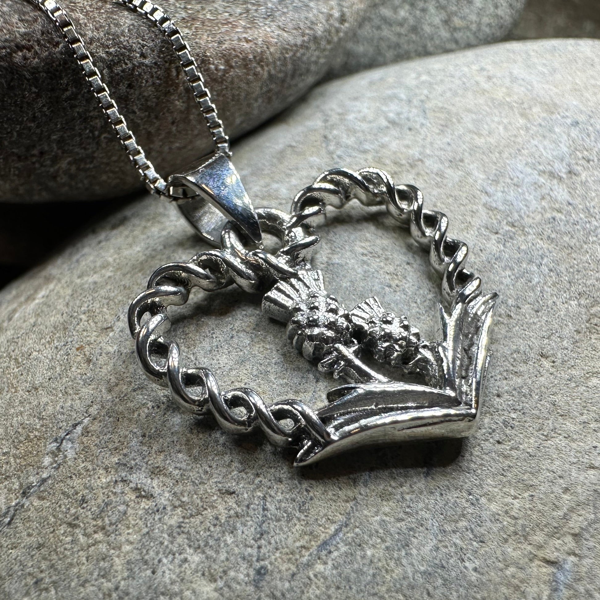 Thistle Heart Necklace — view 4